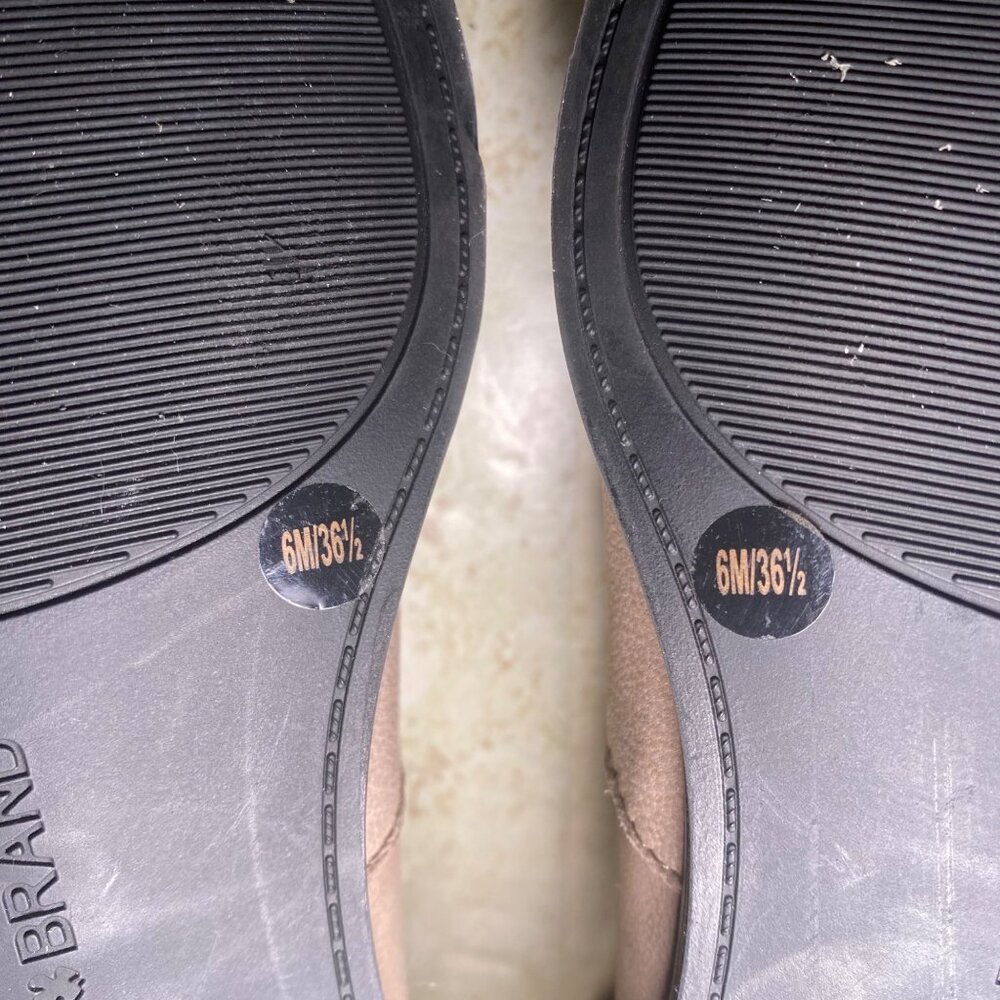 Lucky Brand‎ Womens Taupe Leather Upper Ankle Booties Size 6M - Picture 9 of 9